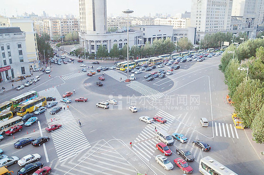 哈尔滨市道路升级改造带来生活新景象（组图）