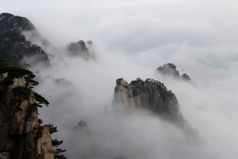 雨后黄山 “五·一”别样美