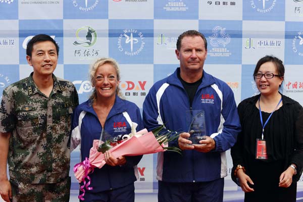 中美澳艺术滑水对抗赛彭水站美国夺冠中国获亚军