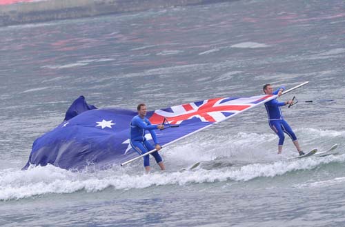 2012中美澳艺术滑水对抗赛彭水站开幕式精彩图集