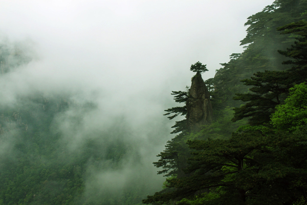 雾锁黄山