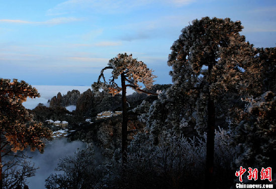 黄山迎来今冬首场降雪