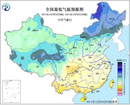 华北降雪结束气温低迷 南方地区将有小幅升温