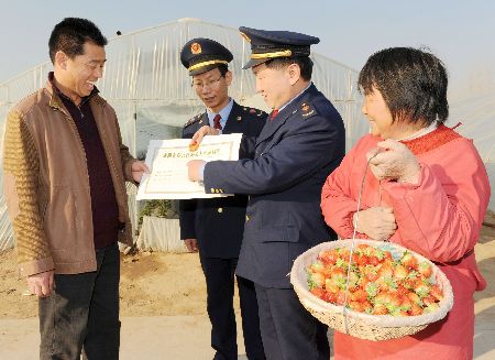 濮阳工商帮扶种植户 大力发展草莓种植