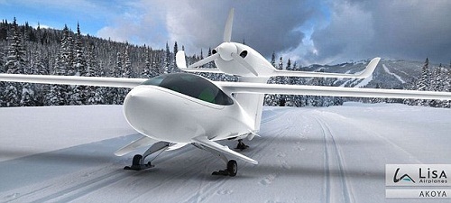 法国航空公司推出三栖飞机 能滑水雪可折叠