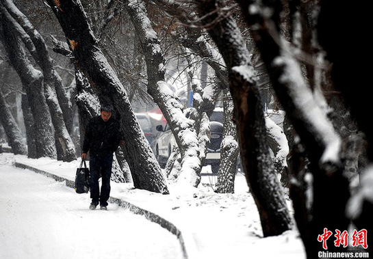 大雪袭乌鲁木齐机场 20多个航班延误