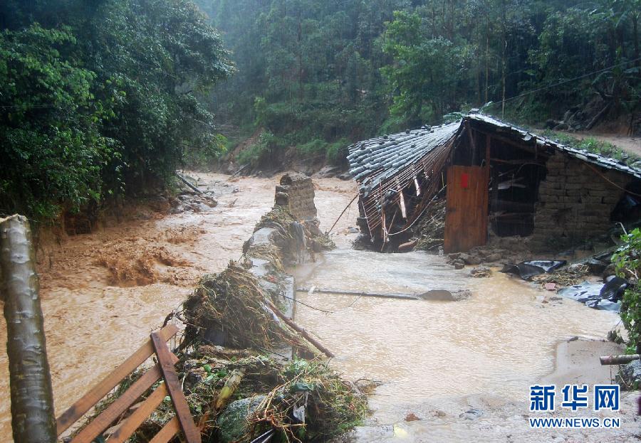 强降雨袭击广西博白10乡镇6万多人受灾