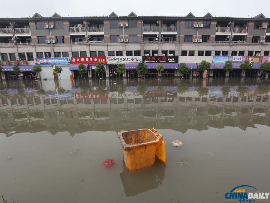 浙江桐乡：台风“菲特”过境 水灾严重