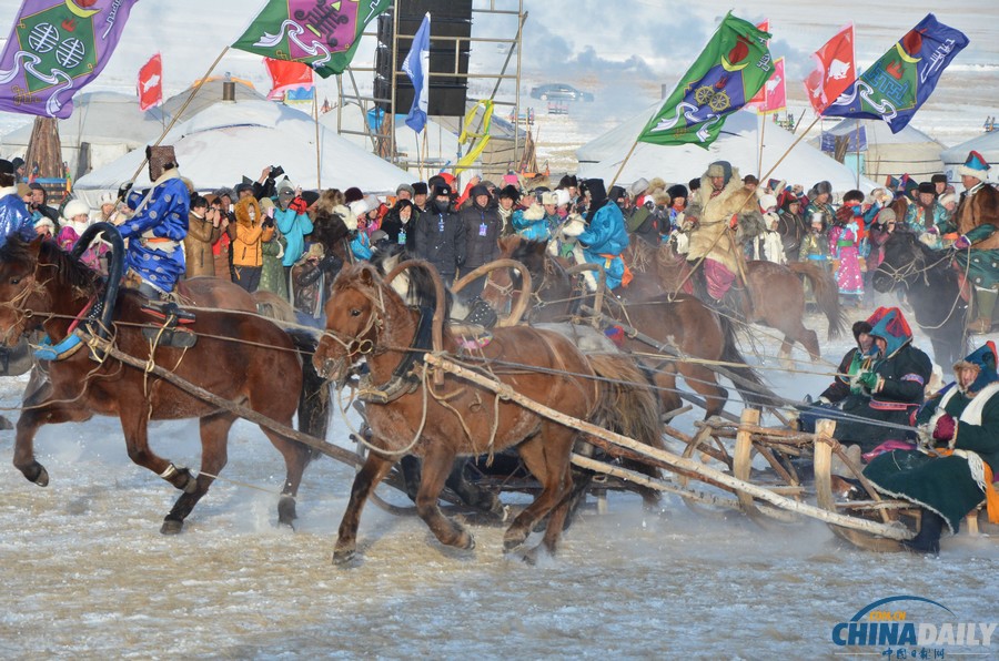 内蒙古举办冰雪那达慕