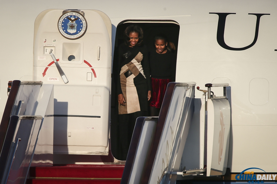 美国“第一夫人”米歇尔·奥巴马抵达北京
