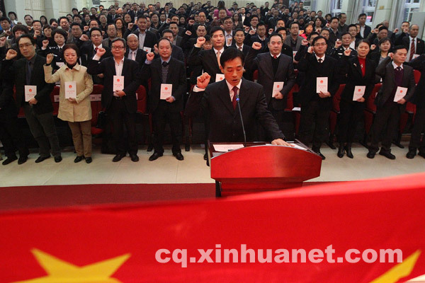 迎接国家宪法日 重庆巴南区200余名干部进行集体宣誓