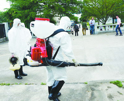 我市卫生系统举行人感染H7N9禽流感实战模拟演练