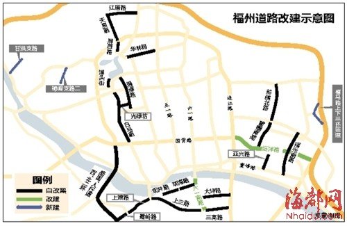 福州28条市政道路下半年改建 市民盼少折腾