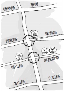 因南街改造 东街口到南门兜过街通道全封闭