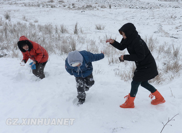 贵阳早春二月下大雪