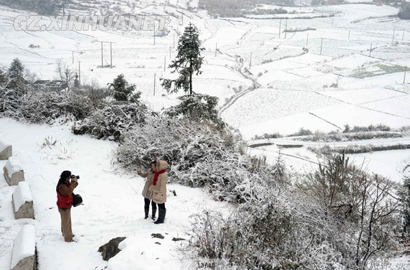 贵阳早春二月下大雪