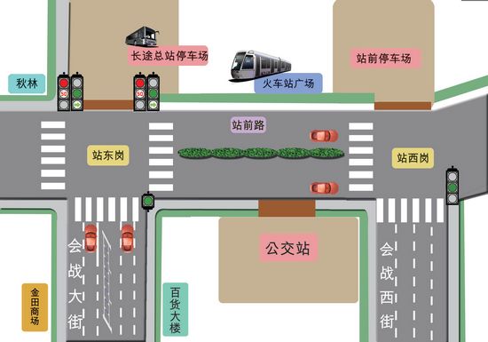 大庆站前路每天车流量4万 过岗秘籍在手司机不再蒙圈