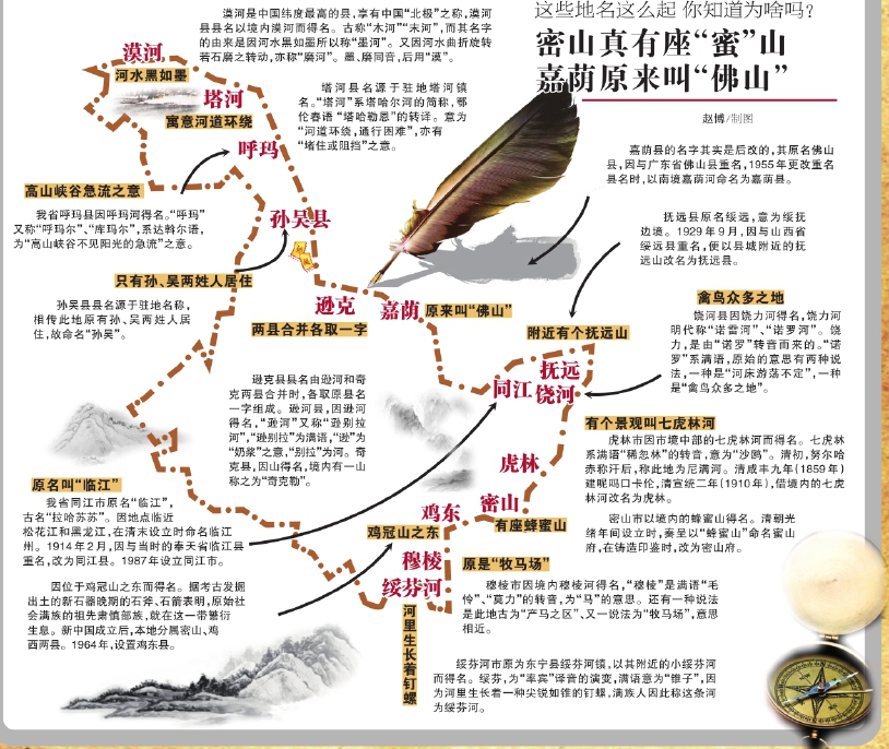 黑龙江省启动第二次地名普查 漠河绥芬河这些名打哪来(图)
