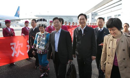 湖南省出席党的十八大代表抵京