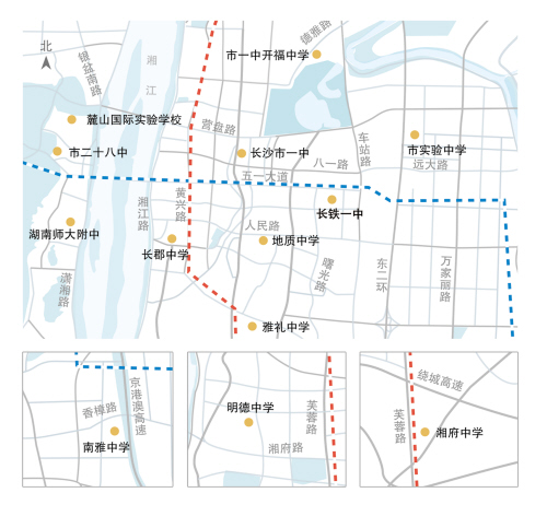 长沙：家长送孩子去高考一图教你找停车位