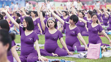 505 pregnant women performed yoga