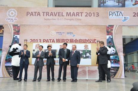 2013PATA旅游交易会开幕 60国旅游业者汇聚成都