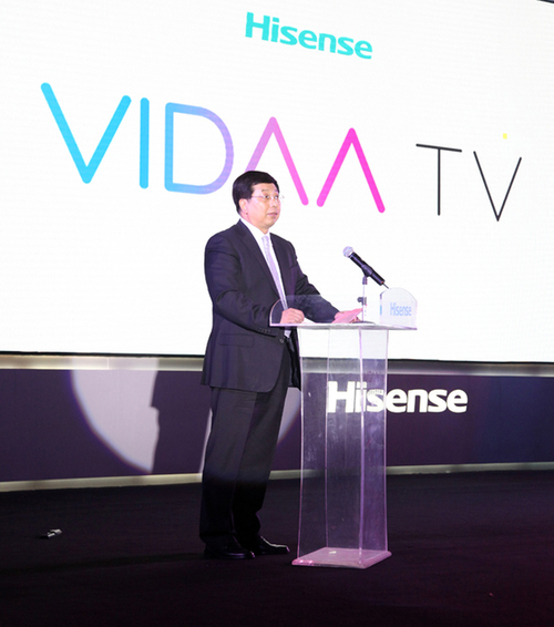 海信发布VIDAA TV 周厚健: 坚决守住电视这块屏