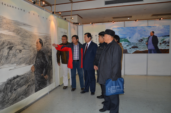 《领袖志·老区梦·艺术魂》纪念毛泽东同志诞辰120周年红色文化书画巡展在济南启动