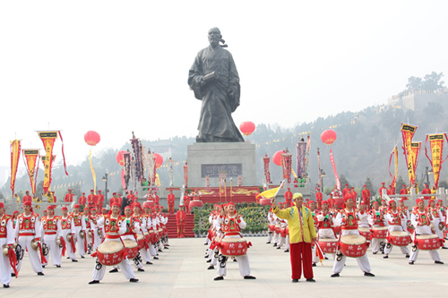 韩城万人民祭“史圣”司马迁