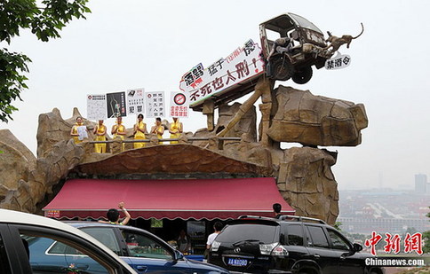重庆“女子禁酒队”上街劝司机勿酒驾(图)
