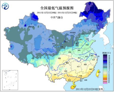 未来三天中国东北部分地区降温可达10℃以上