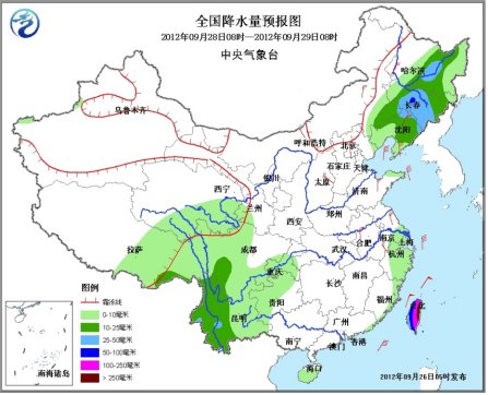 我国东北、华北等地将有降雨并伴有4～6℃降温