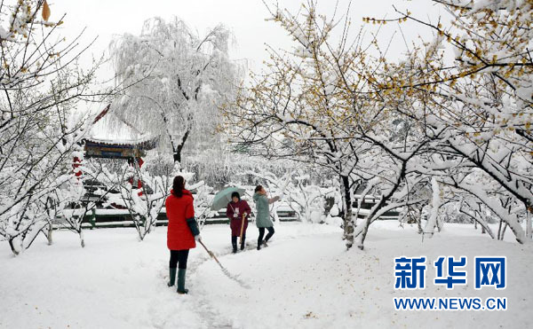 大雪侵袭致安徽30万余人受灾 90间房屋倒塌