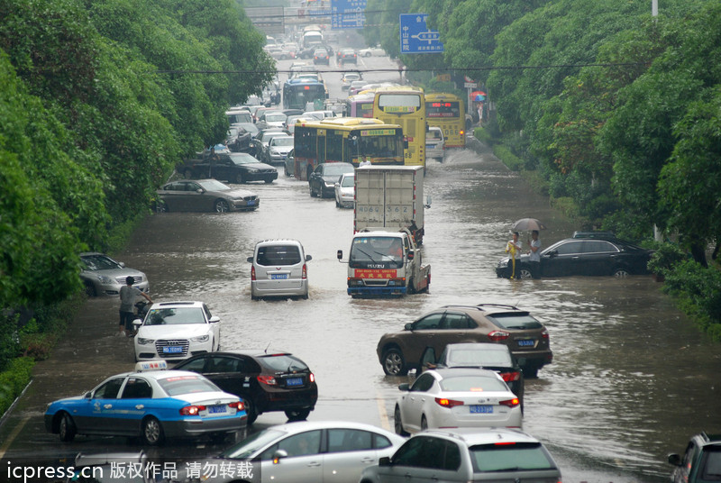 台风西马仑登陆 厦门一夜间变泽国