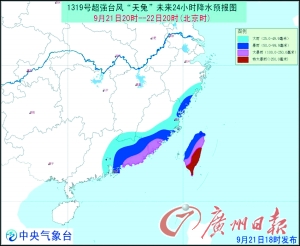 风力17级 “天兔”赛“尤特”