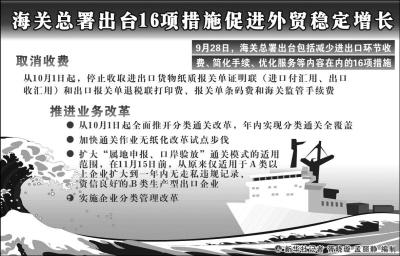 简化手续减少环节 16条海关新政如何稳外贸？