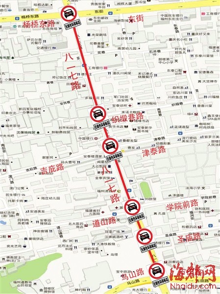 榕八一七北路“无绿标车”限行 原限行方案有变