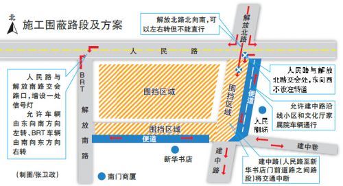 5月16日乌鲁木齐市地铁1号线南门站开工建设 三路口通行有变