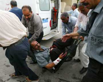 Suicide blasts near Baghdad Hotel