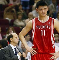 Yao makes the most of his time in Houston win