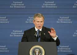 Arabs wary of Bush's 'democracy' message