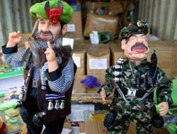 Israelis seize Bin Laden, Saddam dolls