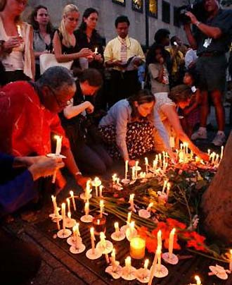 UN candlelight vigil