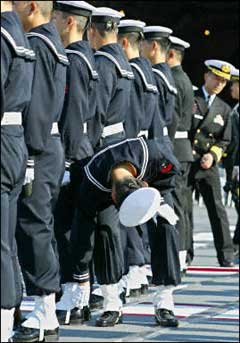 Members of Japan's Maritime Self-Defense Force. Japan has mapped out a plan to defend a chain of its southernmost islands in the East China Sea against invasion amid rising security concerns about China, a press report says. [AFP]