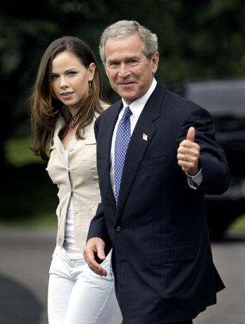 Bush twins break silence about campaign, parties