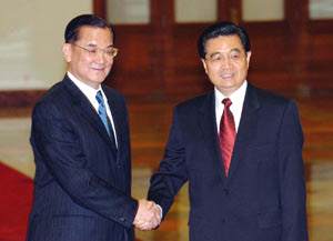 Hu meets with Lien Chan