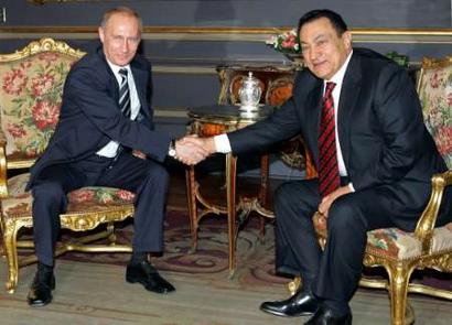 Russian president Putin visits Egypt