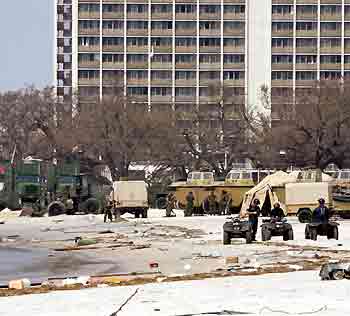 Rescue efforts after Katrina