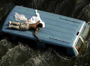 Rescue efforts after Katrina