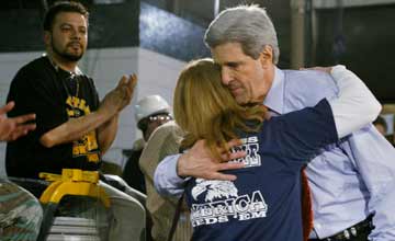 Kerry wins presidential primary in Idaho, Utah